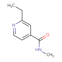 Chemical structure of 2-ethyl-N-methylpyridine-4-carboxamide - CSSB06258677118