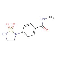 Chemical structure of 4-(1,1-dioxo-1λ⁶,2,5-thiadiazolidin-2-yl)-N-methylbenzamide - CSSB01046929750