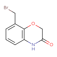 Chemical structure of 8-(bromomethyl)-3,4-dihydro-2H-1,4-benzoxazin-3-one - CSSB00010201685