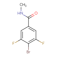 Chemical structure of 4-bromo-3,5-difluoro-N-methylbenzamide - CSSB05549119286