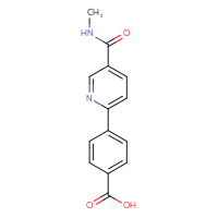 Chemical structure of 4-[5-(methylcarbamoyl)pyridin-2-yl]benzoic acid - CSSB21253045914