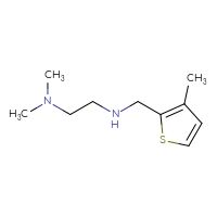 Chemical structure of [2-(dimethylamino)ethyl][(3-methylthiophen-2-yl)methyl]amine - CSSB00000201137