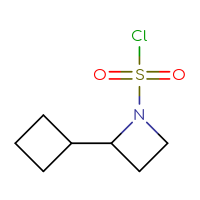 Chemical structure of 2-cyclobutylazetidine-1-sulfonyl chloride - CSSB00117123561