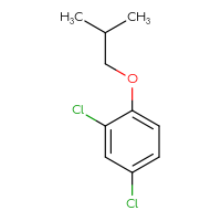 Chemical structure of 2,4-dichloro-1-(2-methylpropoxy)benzene - CSSB00016095112