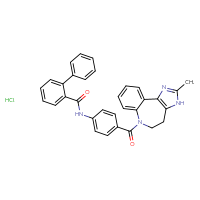 Chemical structure of N-(4-{4-methyl-3,5,9-triazatricyclo[8.4.0.0²,⁶]tetradeca-1(14),2(6),3,10,12-pentaene-9-carbonyl}phenyl)-[1,1'-biphenyl]-2-carboxamide hydrochloride - CSSB00015191761