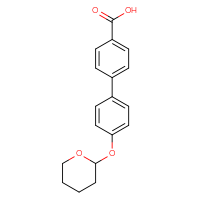 Chemical structure of 4'-(oxan-2-yloxy)-[1,1'-biphenyl]-4-carboxylic acid - CSSB06581050740