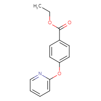Chemical structure of ethyl 4-(pyridin-2-yloxy)benzoate - CSSB00000387848
