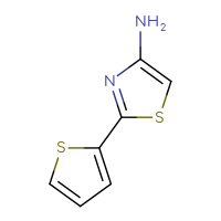 Chemical structure of 2-(thiophen-2-yl)-1,3-thiazol-4-amine - CSSB00012186940