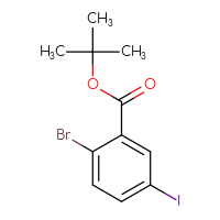 Chemical structure of tert-butyl 2-bromo-5-iodobenzoate - CSSB00014321642