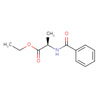 Chemical structure of ethyl (2R)-2-(phenylformamido)propanoate - CSSB03038414736