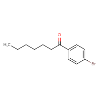 Chemical structure of 1-(4-bromophenyl)heptan-1-one - CSSB00011215111
