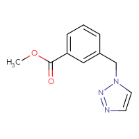 Chemical structure of methyl 3-[(1H-1,2,3-triazol-1-yl)methyl]benzoate - CSSB01992694697