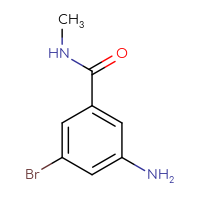 Chemical structure of 3-amino-5-bromo-N-methylbenzamide - CSSB00012941410