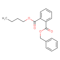 Chemical structure of 1-benzyl 2-butyl benzene-1,2-dicarboxylate - CSSB00000039870