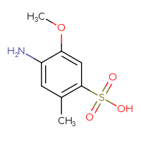 Chemical structure of 4-amino-5-methoxy-2-methylbenzene-1-sulfonic acid - CSSB00009991328