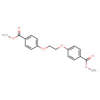 Chemical structure of methyl 4-{2-[4-(methoxycarbonyl)phenoxy]ethoxy}benzoate - CSSB00015345869