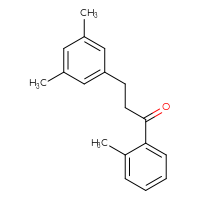Chemical structure of 3-(3,5-dimethylphenyl)-1-(2-methylphenyl)propan-1-one - CSSB00020571583