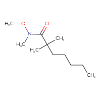 Chemical structure of N-methoxy-N,2,2-trimethylheptanamide - CSSB01991292610