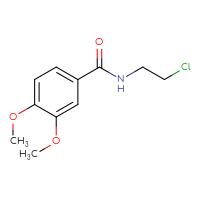 Chemical structure of N-(2-chloroethyl)-3,4-dimethoxybenzamide - CSSB00011445501