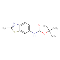 Chemical structure of tert-butyl N-(2-methyl-1,3-benzothiazol-6-yl)carbamate - CSSB00000728637