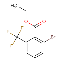 Chemical structure of ethyl 2-bromo-6-(trifluoromethyl)benzoate - CSSB00010189665