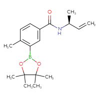 Chemical structure of N-[(2S)-but-3-en-2-yl]-4-methyl-3-(4,4,5,5-tetramethyl-1,3,2-dioxaborolan-2-yl)benzamide - CSSB21331712105