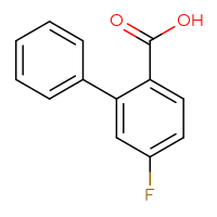 Chemical structure of 5-fluoro-[1,1'-biphenyl]-2-carboxylic acid - CSSB00011191932