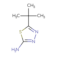 Chemical structure of 5-tert-butyl-1,3,4-thiadiazol-2-amine - CSSB00000181743