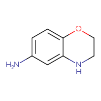 Chemical structure of 3,4-dihydro-2H-1,4-benzoxazin-6-amine - CSSB00000087657