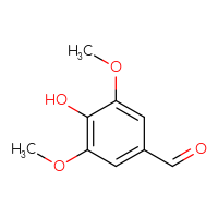 Chemical structure of 4-hydroxy-3,5-dimethoxybenzaldehyde - CSSB00000212162