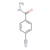 Chemical structure of 4-cyano-N-methylbenzamide - CSSB00000159861