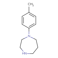 Chemical structure of 1-(4-methylphenyl)-1,4-diazepane - CSSB00000743159