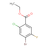 Chemical structure of ethyl 4-bromo-2-chloro-5-fluorobenzoate - CSSB00012753816