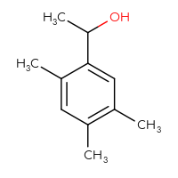 Chemical structure of 1-(2,4,5-trimethylphenyl)ethan-1-ol - CSSB00000246510