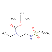 Chemical structure of tert-butyl N-(2-ethenesulfonamidoethyl)-N-ethylcarbamate - CSSB00153511438