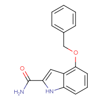 Chemical structure of 4-(benzyloxy)-1H-indole-2-carboxamide - CSSB00010177556