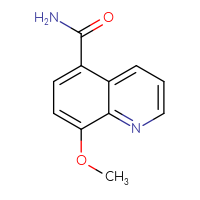 Chemical structure of 8-methoxyquinoline-5-carboxamide - CSSB00050946290