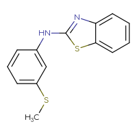 Chemical structure of N-[3-(methylsulfanyl)phenyl]-1,3-benzothiazol-2-amine - CSSB00000392790
