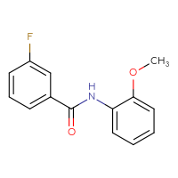 Chemical structure of 3-fluoro-N-(2-methoxyphenyl)benzamide - CSSB00027784610