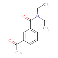 Chemical structure of 3-acetyl-N,N-diethylbenzamide - CSSB00010200945