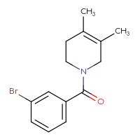 Chemical structure of 1-(3-bromobenzoyl)-4,5-dimethyl-1,2,3,6-tetrahydropyridine - CSSB00017218449