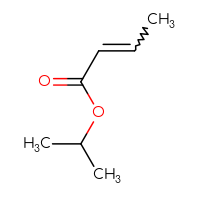 Chemical structure of propan-2-yl but-2-enoate - CSSB00121588008