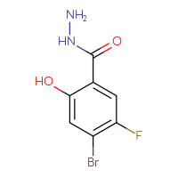 Chemical structure of 4-bromo-5-fluoro-2-hydroxybenzohydrazide - CSSB00010827381