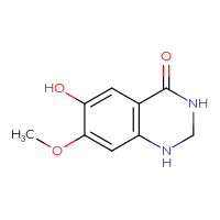 Chemical structure of 6-hydroxy-7-methoxy-1,2,3,4-tetrahydroquinazolin-4-one - CSSB00044653330