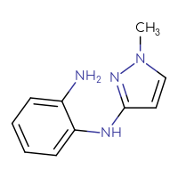 Chemical structure of N1-(1-methyl-1H-pyrazol-3-yl)benzene-1,2-diamine - CSSB00012641634