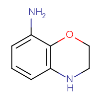 Chemical structure of 3,4-dihydro-2H-1,4-benzoxazin-8-amine - CSSB00000102186