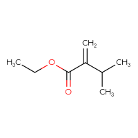 Chemical structure of ethyl 3-methyl-2-methylidenebutanoate - CSSB00000699543