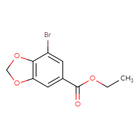 Chemical structure of ethyl 7-bromo-2H-1,3-benzodioxole-5-carboxylate - CSSB00011528861