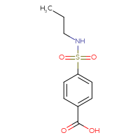 Chemical structure of 4-(propylsulfamoyl)benzoic acid - CSSB00000176734