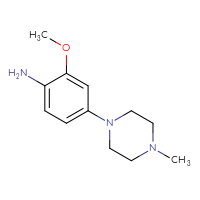 Chemical structure of 2-methoxy-4-(4-methylpiperazin-1-yl)aniline - CSSB00005775206